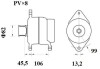 Генератор 28V 110A Renault Premium MAHLE / KNECHT MG 877 (фото 1)