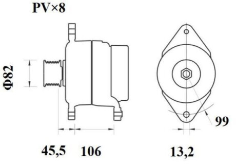 Генератор 28V 110A Renault Premium MAHLE / KNECHT MG 877