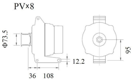 Генератор 28V 120A Daf Xf106/cf >2013 MAHLE / KNECHT MG 936