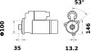 Стартер 24V 5,5kW 10T AZF4617 MAHLE / KNECHT MS286 (фото 2)