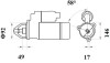 Стартер КАМАЗ,ЛіАЗ 24V 4kW z10 AZF4554 MAHLE / KNECHT MS731 (фото 2)