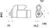 Стартер 24V 7.0Kw Man Tga/tgs/tgx 12 Зуб. MAHLE / KNECHT MS 781 (фото 2)