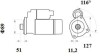 Стартер 24V 5.5Kw Volvo Fh13/fm11/fm13, Renault 12 Зуб. MAHLE / KNECHT MS 891 (фото 3)