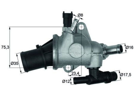 Термостат системи охолодження MAHLE / KNECHT TI 142 83