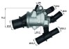 Термостат системи охолодження MAHLE / KNECHT TI 162 88 (фото 1)