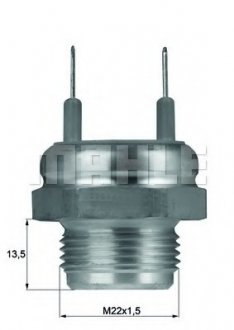 Термовимикач вентилятора радіатора MAHLE / KNECHT TSW 1D (фото 1)