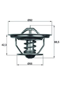 Термостат системи охолодження MAHLE / KNECHT TX 35 75