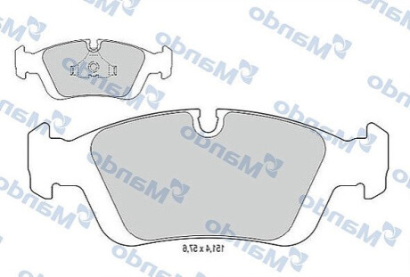 Колодки дискового тормоза MANDO MBF015400