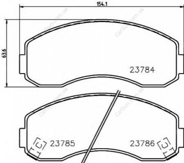 Колодка тормозная - (RB91331626 / RB91331625 / RB913311261) MANDO MPK09