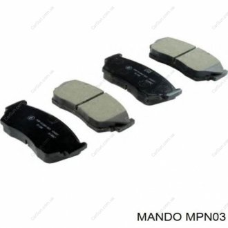 Колодки дискового гальма MANDO MPN03 (фото 1)