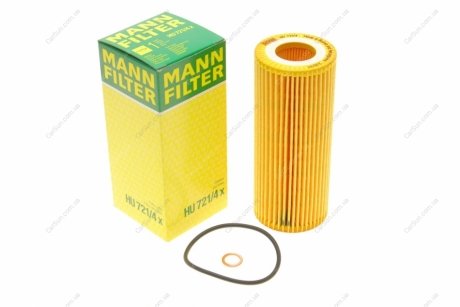 Масляный фильтр - (21170228 / 11428513378 / 11428513377) MANN HU 721/4 X (фото 1)