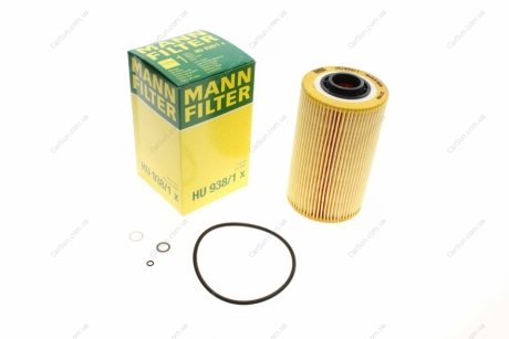 Масляный фильтр - (650302 / 2244332 / 2243359) MANN HU938/1X (фото 1)