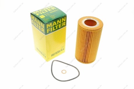 Масляный фильтр - (LPW500030 / LPW000010 / BMW11421745390) MANN HU938/4x (фото 1)