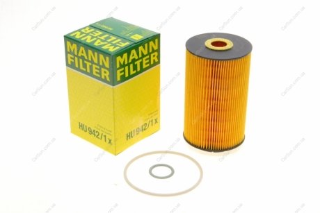 Масляный фильтр - (57115562 / 057115562 / 057115561A) MANN HU 942/1 X (фото 1)