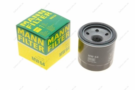 Фильтр масляный двигателя - (15400ZZ3003 / S2630002502 / RF2A14302A) MANN MW 64 (фото 1)