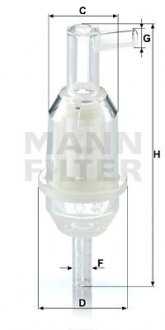 Фильтр топливный в сборе MANN WK31/5 (фото 1)