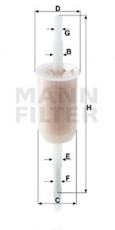 Топливный фильтр - (6024424 / 803210151C / 803201511E) MANN WK32