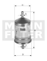 Фільтр паливний MANN WK 66/1