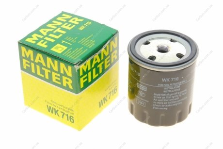 Топливный фильтр - (5017831 / 4598591 / 1250518) MANN WK 716 (фото 1)
