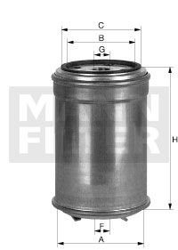 Фильтр топливный в сборе MANN WK 842/1