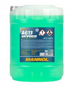 4013-10 Antifreeze AG13 -40˚C (green) 10L Mannol MN4013-10 (фото 1)