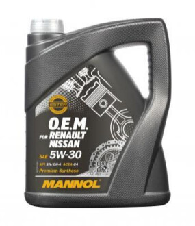 7706-5 MN O.E.M. for Renault Nissan 5w-30 5L Mannol MN7706-5