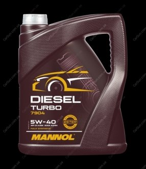 Масло для двигателя 5W40 5л Diesel Turbo Mannol MN7904-5