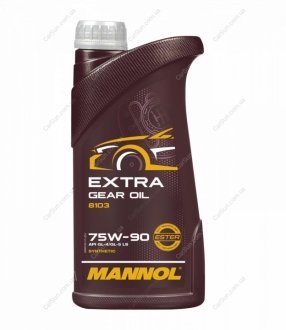 Трансмиссионное масло Extra Getriebeoel 75w90 GL-5 1л Mannol MN81031