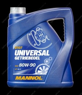 Трансмиссионное масло Universal Getriebeoi 80w90 4л GL-4 Mannol MN81074