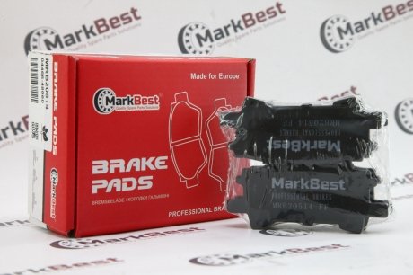 Колодки PROFESSIONAL+ антискрипні пластини Markbest MRB20514