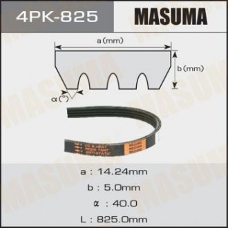 Ремень привода навесного оборудования MASUMA 4PK825 (фото 1)