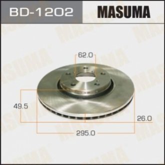 Диск гальмівний MASUMA BD1202 (фото 1)