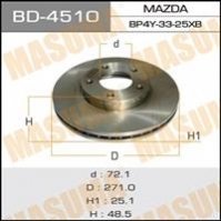 Диск тормозной передний Mazda 3, 5 (03-06) (Кратно 2 шт) MASUMA BD4510 (фото 1)