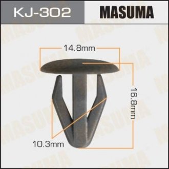 Клипса крепежа MASUMA KJ302