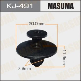 Клипса (кратно 10) MASUMA KJ491 (фото 1)