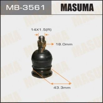 Опора рычага шаровая MASUMA MB3561 (фото 1)