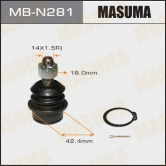 Опора шаровая MASUMA MBN281 (фото 1)