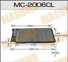 Фильтр салона угольный TOYOTA LAND_CRUISER 100 MASUMA MC2006CL