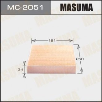 Фильтр воздушный кондиционера (салона) MASUMA MC2051
