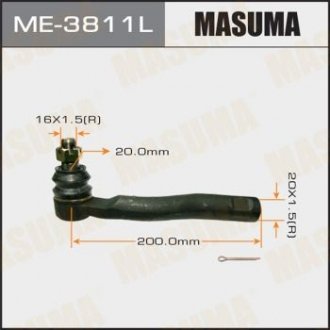 Наконечник рулевой тяги - (4504769100) MASUMA ME3811L (фото 1)