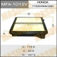 Фильтр воздушный HONDA CIVIC VIII (FD, FA) 1.3 Hybrid (FA3, FD3) (06-11)/HONDA C MASUMA MFA1012