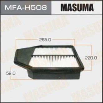 Фильтр воздушный A8512 HONDA/ ACCORD/ V2400 08- MASUMA MFAH508 (фото 1)