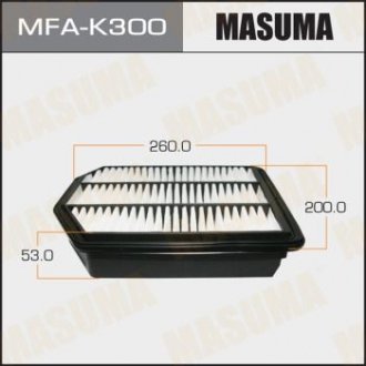 Воздушный фильтр A9321 LHD HYUNDAI/ ELANTRA/ V1600, V2000 06- (1/40) MASUMA MFAK300 (фото 1)