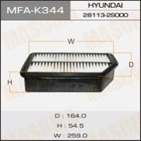 Фильтр воздушный A9323 HYUNDAI/ IX35 MASUMA MFAK344 (фото 1)