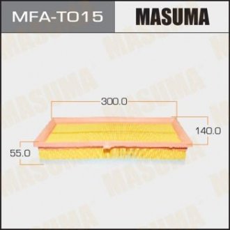 Повітряний фільтр - (178010N020 / 178010N040) MASUMA MFAT015 (фото 1)