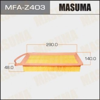 Воздушный фильтр A4502 MAZDA/ MAZDA2 (1/20) MASUMA MFAZ403