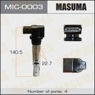 Катушка зажигания AUDI A2, A3 / BLF, BMY (MIC-0003) MASUMA MIC0003