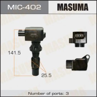 Катушка зажигания - (LF2L18100A / L81318100 / 6M8G12A366) MASUMA MIC402