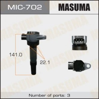 Катушка зажигания MASUMA MIC702 (фото 1)
