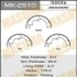 Колодки тормозные парковочные TOYOTA LAND_CRUISER PRADO MASUMA MK2510 (фото 1)